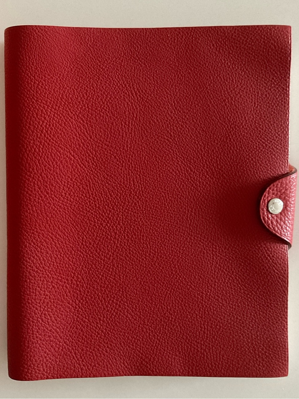 Hermes Red Ulysse MM Notebook